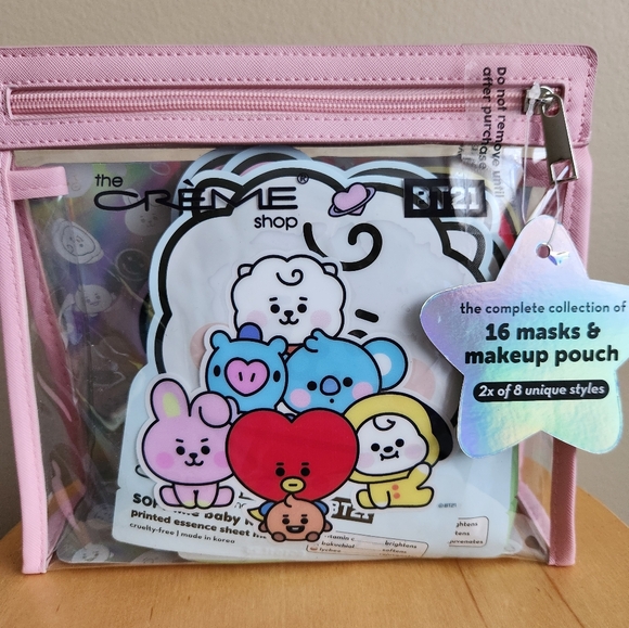 The Crème Shop BT21 Baby Printed Essence Sheet Mask Complete Set: 16 Unique Mask